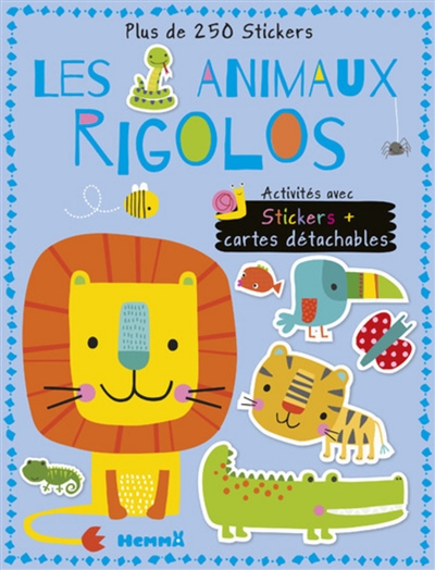 Les animaux rigolos : activités avec stickers + cartes détachables