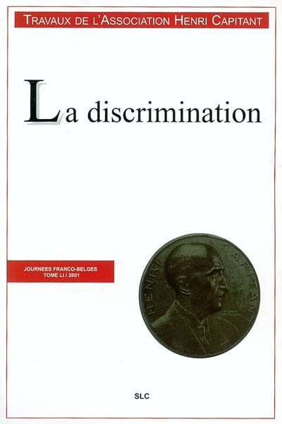 La discrimination : journées franco-belges