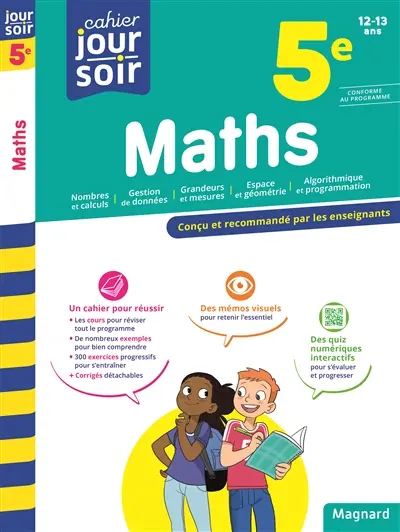 Maths 5e, 12-13 ans : conforme au programme