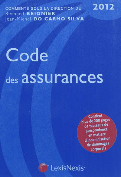 Code des assurances 2012
