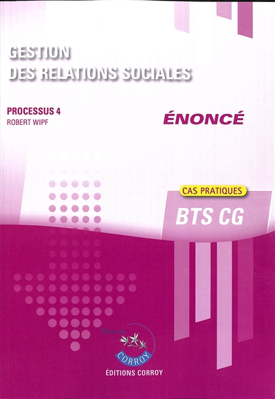 Gestion des relations sociales : processus 4 du BTS CG : cas pratique, énoncé