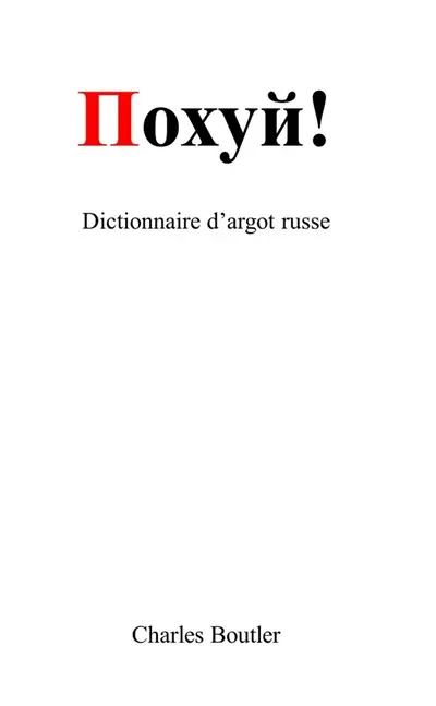 Dictionnaire d'argot russe
