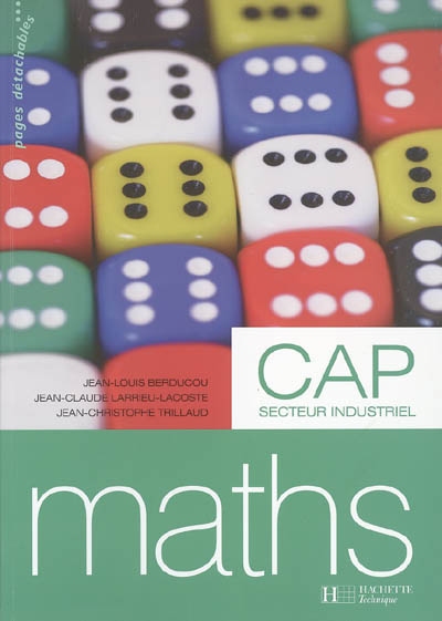 Maths CAP secteur industriel