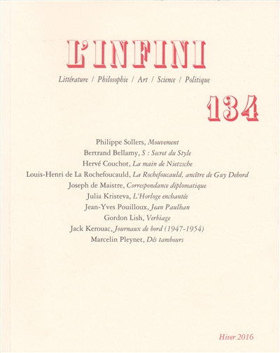 Infini (L'), n° 134