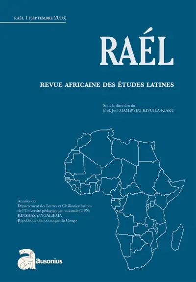 Rael : revue africaine des études latines, n° 1
