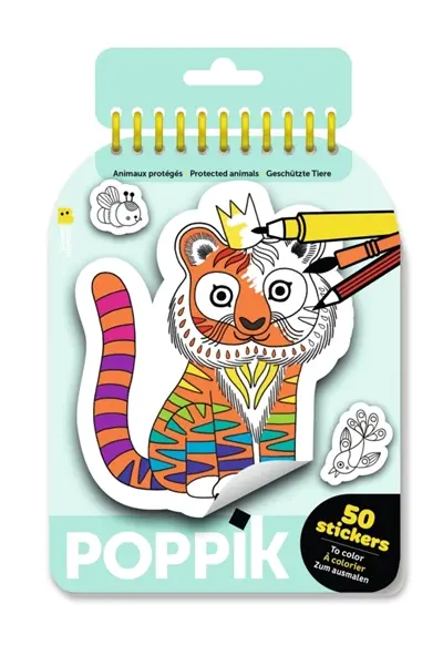 CARNET DE STICKERS : Animaux protégés CARNET DE STICKERS : Animaux protégés