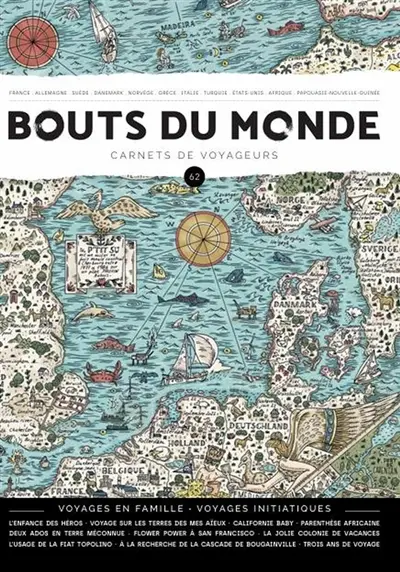 Bouts du monde : carnets de voyageurs, n° 62. Voyages en famille. Voyages initiatiques