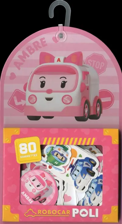 Robocar Poli. Ambre : 80 gommettes