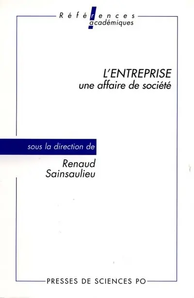 L'entreprise, une affaire de société