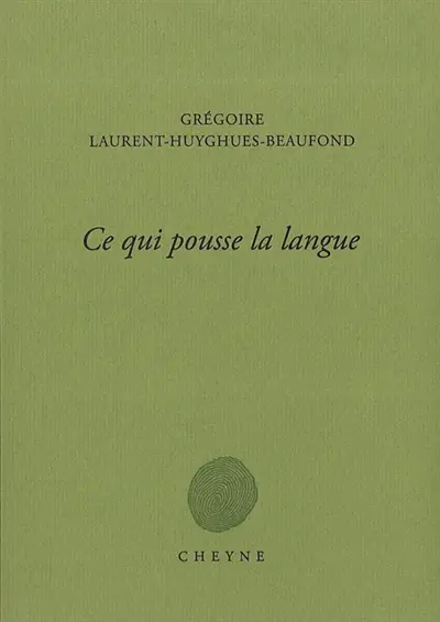 Ce qui pousse la langue