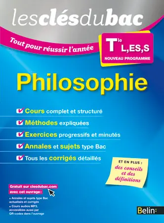 Philosophie terminale L, ES, S : nouveau programme