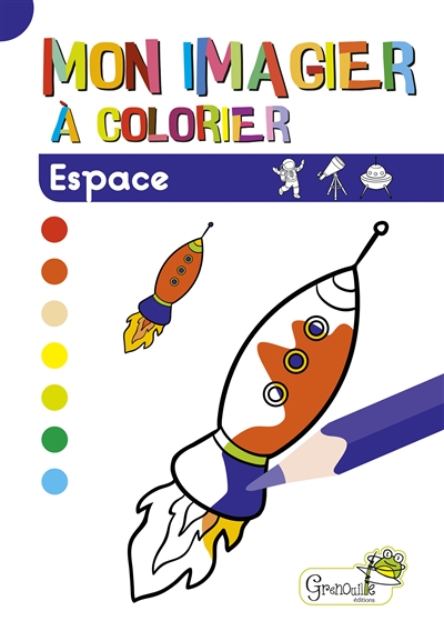espace : mon imagier à colorier