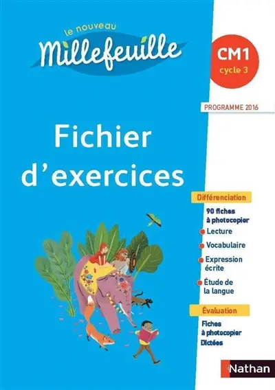 Le nouveau Millefeuille, CM1 : fichier d'exercices