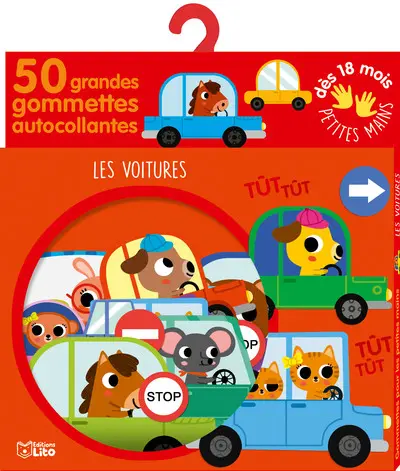 Les voitures : 50 grandes gommettes autocollantes