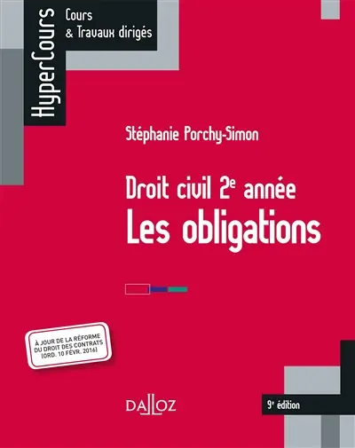 Les obligations : droit civil, 2e année