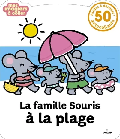 La famille souris à la plage