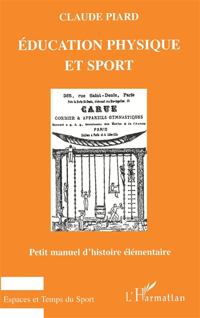 Education physique et sport : manuel d'histoire élémentaire