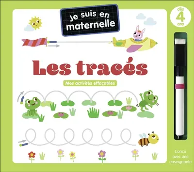 Je suis en maternelle : les tracés : mes activités effaçables, dès 4 ans
