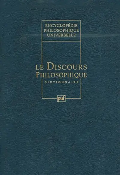 Le discours philosophique. Vol. 4