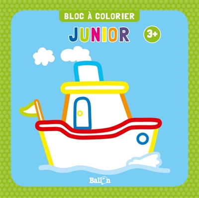 Bloc à colorier junior : bateau