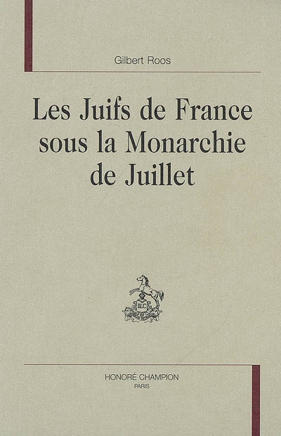 Les juifs de France sous la monarchie de Juillet