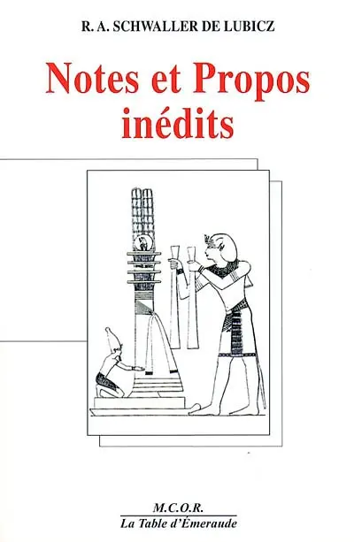 Notes et propos inédits