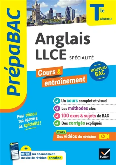 Anglais LLCE spécialité terminale générale : nouveau bac