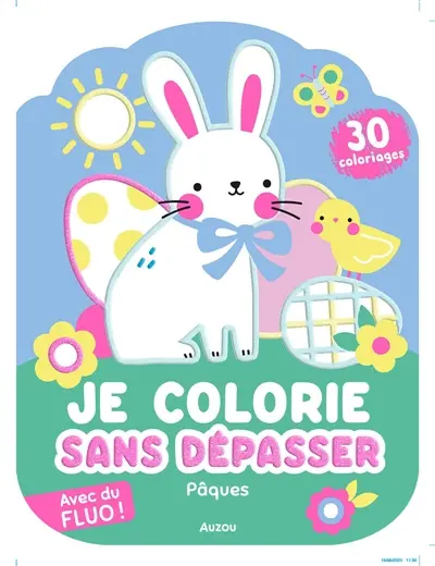 Je colorie sans dépasser : Pâques