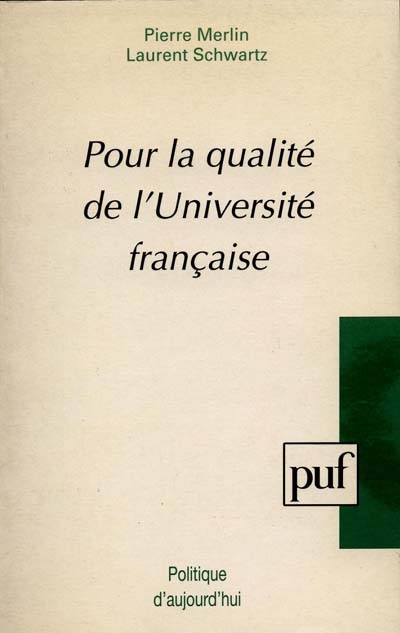 Pour la qualité de l'Université française