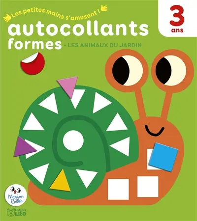 Les animaux du jardin : autocollants formes