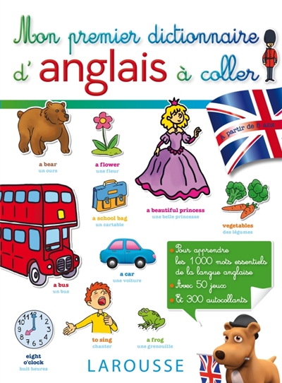 Mon premier dictionnaire d'anglais à coller