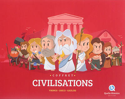 Coffret civilisations : Vikings, Grecs, Gaulois