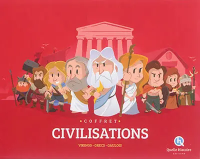 Coffret civilisations : Vikings, Grecs, Gaulois