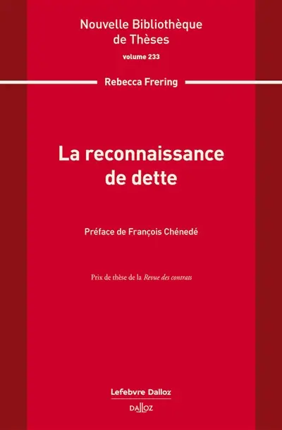 La reconnaissance de dette