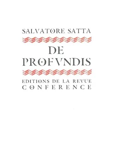 De profundis