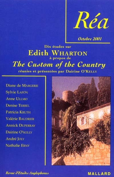 Etudes et documents sur Edith Wharton à propos de The custom of the country