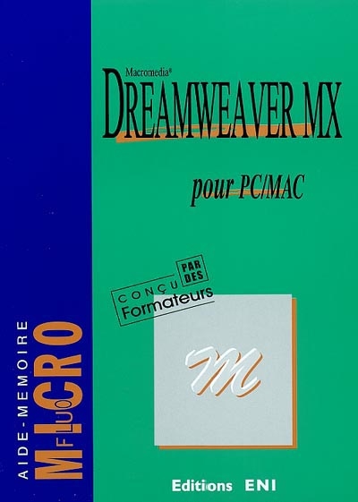 DreamWeaver MX pour PC-Mac