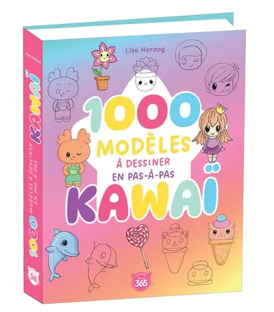 Kawaï : 1.000 modèles à dessiner en pas-à-pas