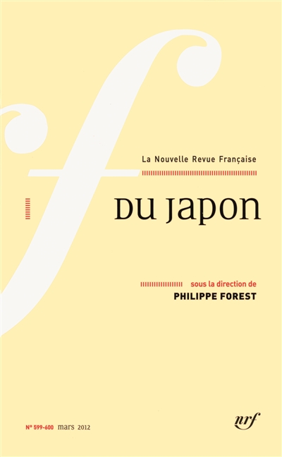 Nouvelle revue française, n° 599-600. Du Japon