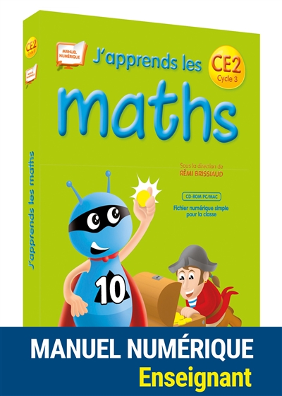 J'apprends les maths, CE2 : fichier de l'élève : version numérique simple pour les enseignants non adoptants