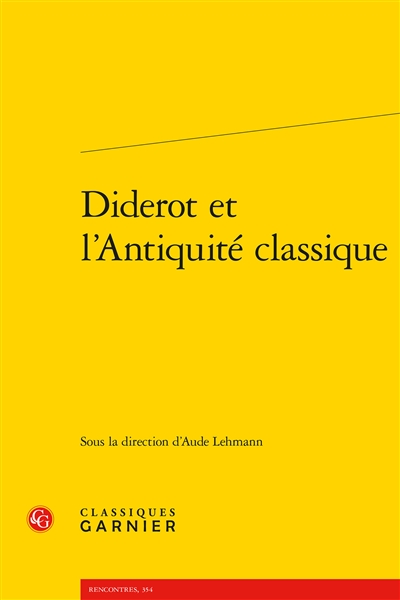 Diderot et l'Antiquité classique