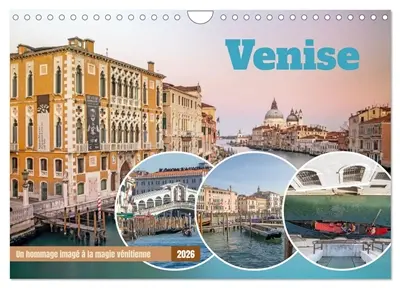 Venise : Un hommage imagé à la magie vénitienne (Calendrier mural 2026 DIN A4 vertical), CALVENDO calendrier mensuel : Découvrez chaque mois des photographies artistiques fascinantes qui capturent la beauté intemporelle de Venise.