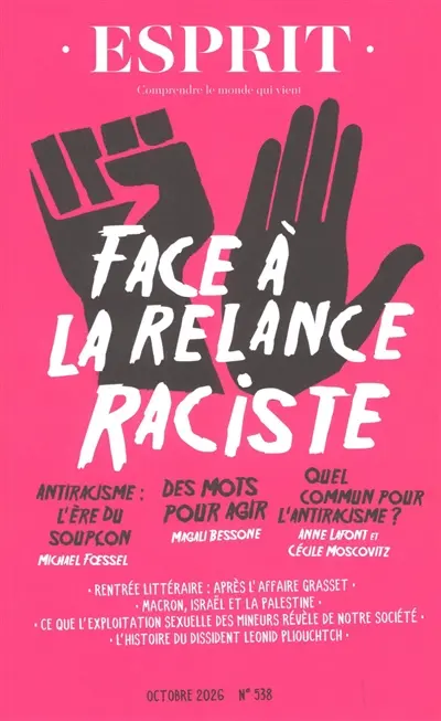Esprit, n° 538. Face à la relance raciste