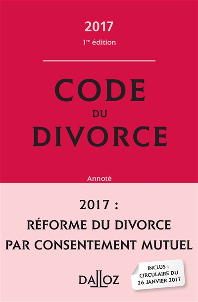 Code du divorce : annoté :...