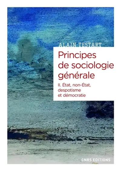 Principes de sociologie générale. Vol. 2. Etat, non-Etat, despotisme et démocratie