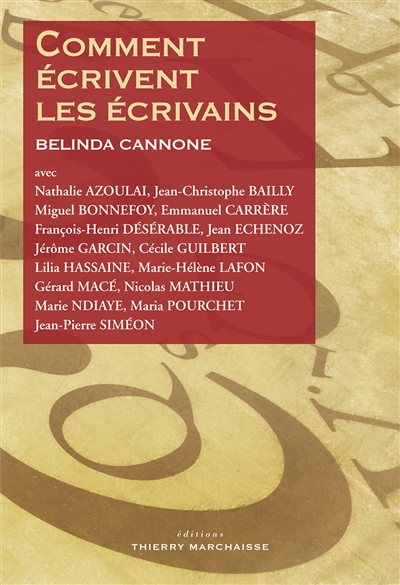 Comment écrivent les écrivains