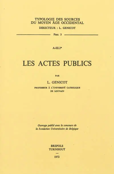 Les actes publics