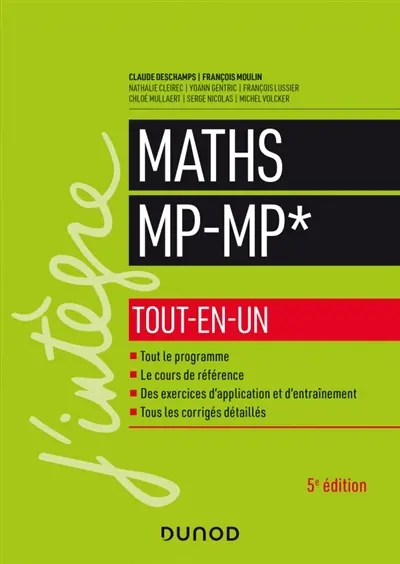 Maths MP, MP* : tout-en-un