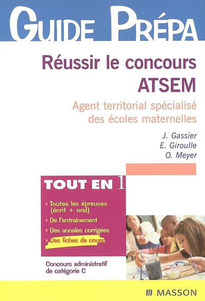 Réussir le concours ATSEM (Assistant territorial spécialisé des écoles maternelles)