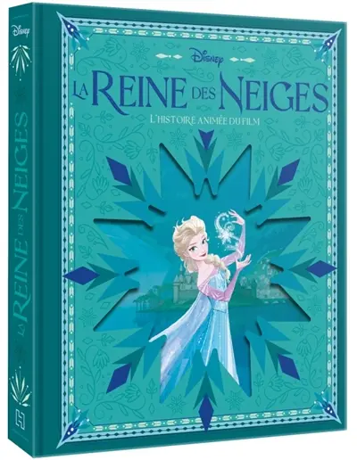 La reine des neiges : l'histoire animée du film : livre avec découpes
